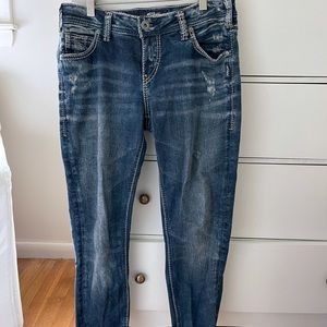 Silver Jeans Co. Girlfriend Jeans Size 27 EUC